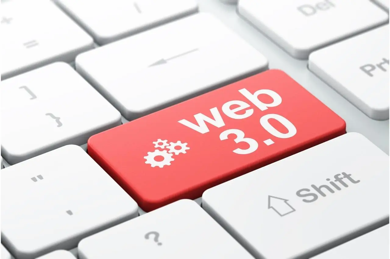Botón rojo del teclado: Web 3.0