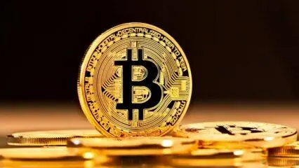 Monedas Bitcoin de oro; invierta en Bitcoin hoy.