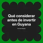 Qué considerar antes de invertir en Guyana