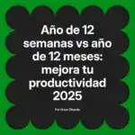Año de 12 semanas vs año de 12 meses: mejora tu productividad 2025