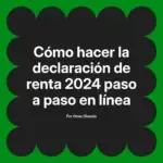 Cómo hacer la declaración de renta 2024 paso a paso en línea