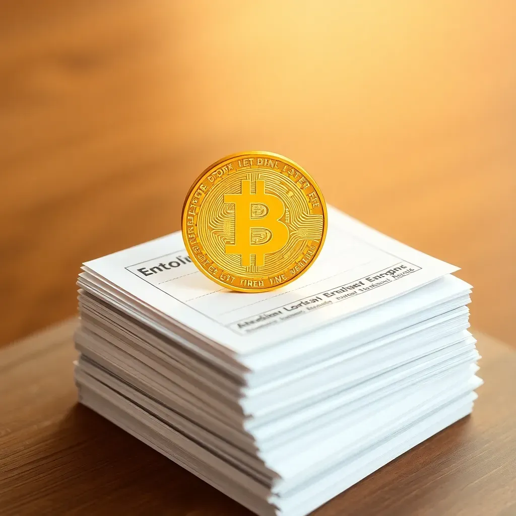 Moneda dorada sobre documentos financieros; un ejemplo de dividendo en México.