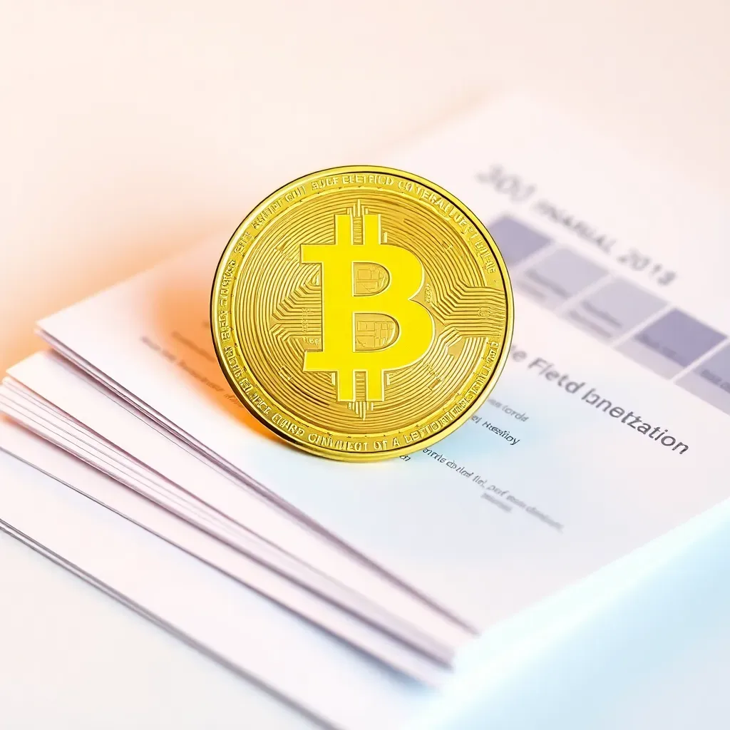 Moneda dorada con red eléctrica sobre documentos financieros. Dividendo Iberdrola en España.