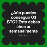 ¿Aún puedes conseguir 0.1 BTC? Esto debes ahorrar semanalmente