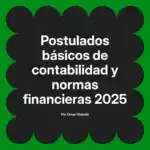 Postulados básicos de contabilidad y normas financieras 2025